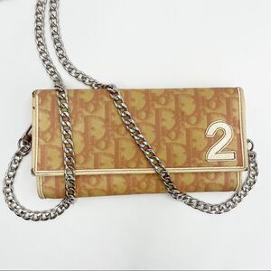 SALE!! Authentic Dior 1990s Y2K Vintage Pink Trotter WOC Crossbody Bag
